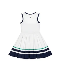 Hope & Henry Little Girls Sleeveless Tennis Sweater Dress