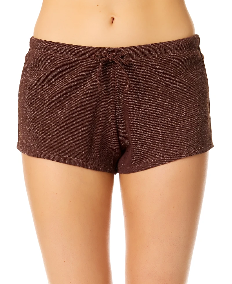 Salt + Cove Juniors' Metallic Swim Shorts, Exclusively at Macy's
