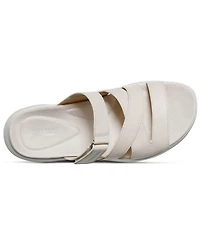 Rockport Women's Qwyn Slip-On Strappy Casual Wedge Sandals