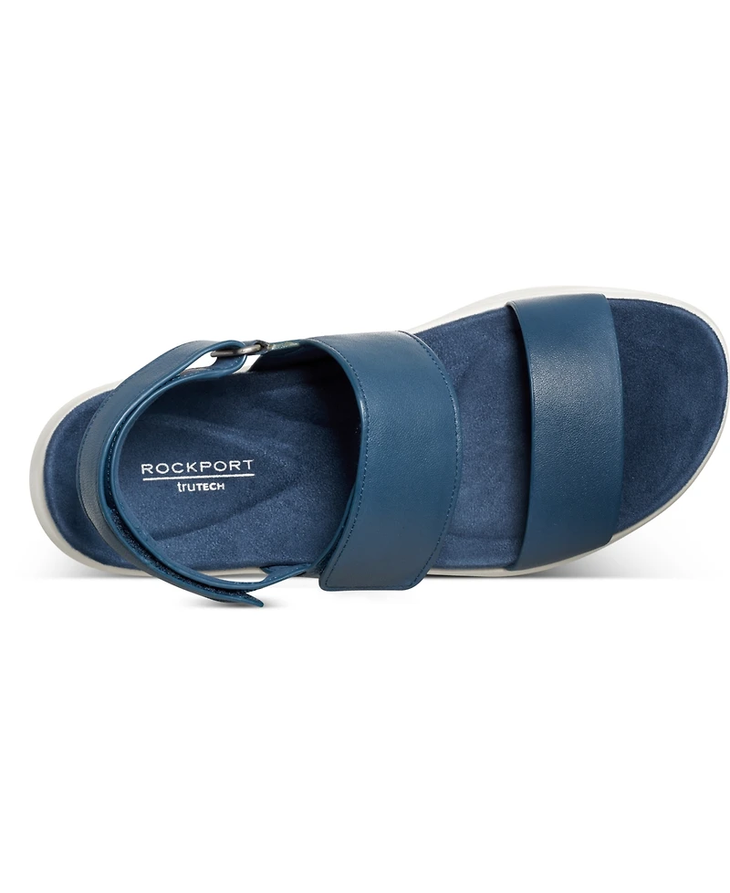 Rockport Women's Qwera Open Toe Strappy Casual Wedge Sandals