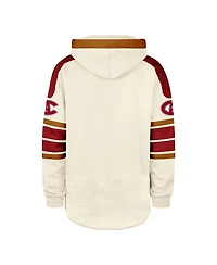 47 Brand Men's Montreal Canadiens Blue Line Heritage Lacer Pullover Hoodie