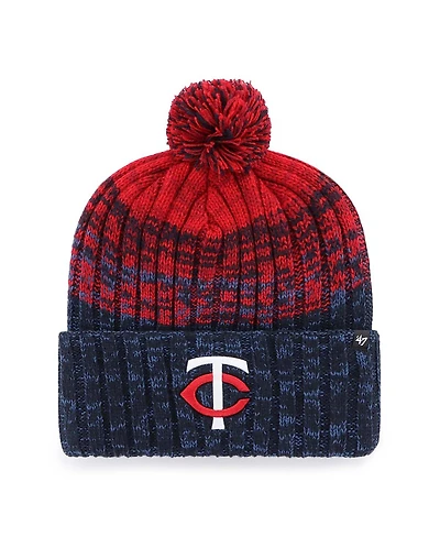'47 Brand Men's Navy Minnesota Twins Cascade Cuffed Knit Hat with Pom