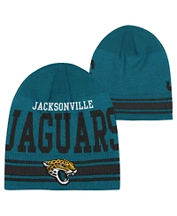 Outerstuff Big Boys and Girls Teal Jacksonville Jaguars Retro Knit Beanie