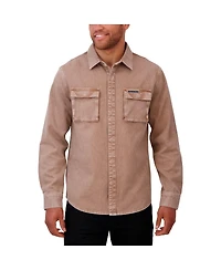 Darius Rucker Collection by Fanatics Men's Brown Dallas Cowboys Garment Dyed Long Sleeve Ful snap Shirt