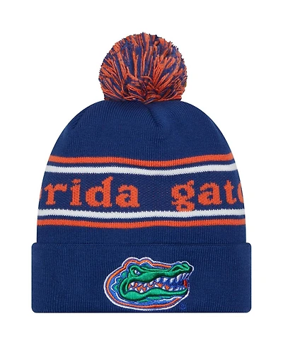 New Era Men's Royal Florida Gators Marquee Cuffed Knit Hat with Pom
