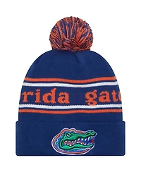 New Era Men's Royal Florida Gators Marquee Cuffed Knit Hat with Pom
