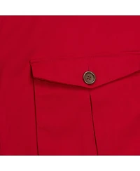 Mitchell & Ness Men's Red Detroit Wings Vintage Coaches Cotton Twill Full-Zip Jacket