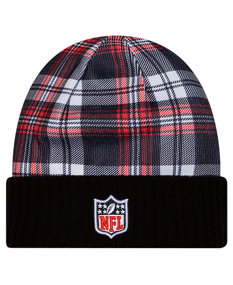 New Era Men's Black Cincinnati Bengals Sideline Statement Cuffed Knit Hat