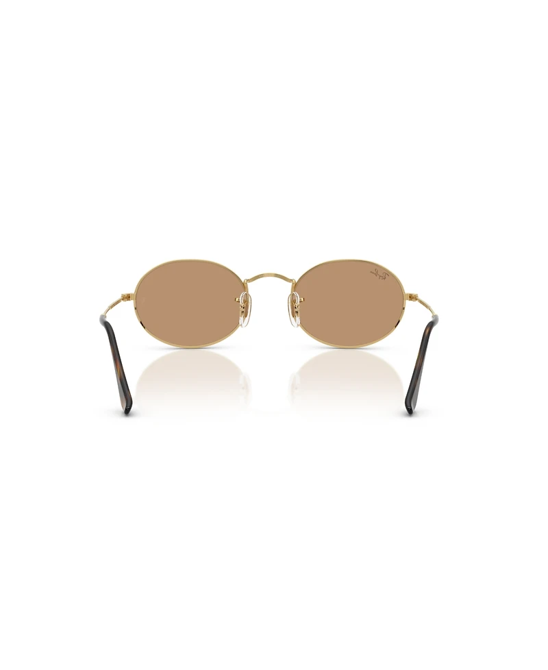 Ray-Ban Unisex Oval Metal Sunglasses, RB3547