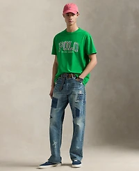 Polo Ralph Lauren Men's Classic-Fit Madras-Logo Jersey T-Shirt