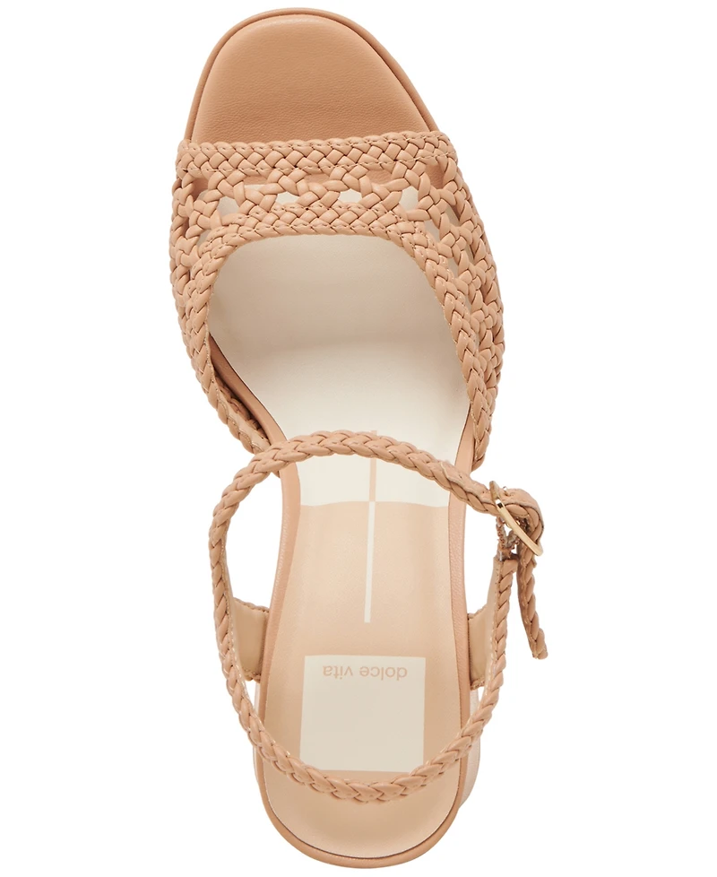 Dolce Vita Women's Peyten Woven Two-Piece Platform Dress Sandals