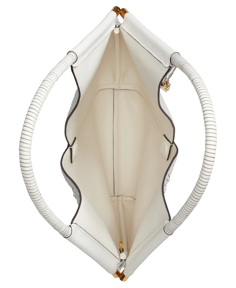 Donna Karan New York Baldwin Large Laser-cut Shoulder with Leather Wrapped Rounded Handle