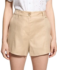 Guess Women's Isabeau Linen-Blend High-Rise Shorts