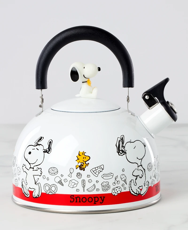 Lenox Chef Snoopy Enamelware Tea Kettle