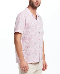 Weatherproof Vintage Men's Regular-Fit Palm Frond-Print Button-Down Camp Shirt
