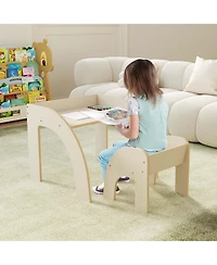 Kids Desk and Chair Set Wooded Toddler Table and Chair Set with Proper Height