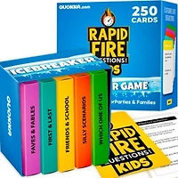 Quokka Engaging Kids Conversation Cards Game Fun Icebreaker Questions For Ages 8 12