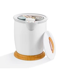 Bathroom Towel Warmer Bucket with Fragrance Holder and Auto Shut