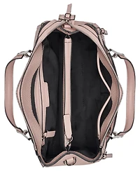 Calvin Klein Garnet Triple Compartment Top Zipper Satchel