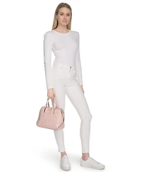 Calvin Klein Audrey Floral Emboss Satchel