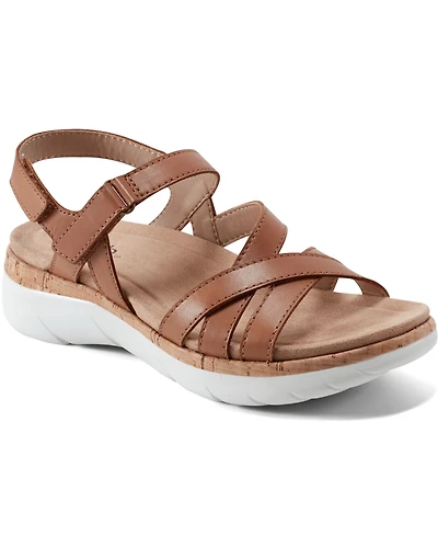 Earth Women's Rosie Strappy Slingback Flat Sandals