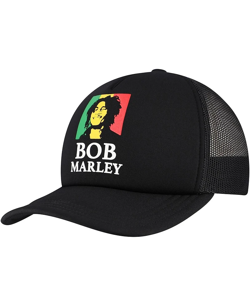 Lids Men's Black Bob Marley Trucker Adjustable Hat