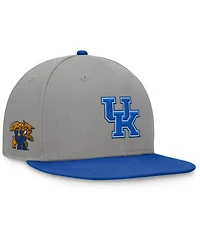 Top of the World Men's Gray/Royal Kentucky Wildcats Rally Two-Tone Fitted Hat