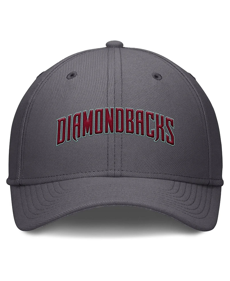 Nike Men's Gray Arizona Diamondbacks Swoosh Performance Flex Hat