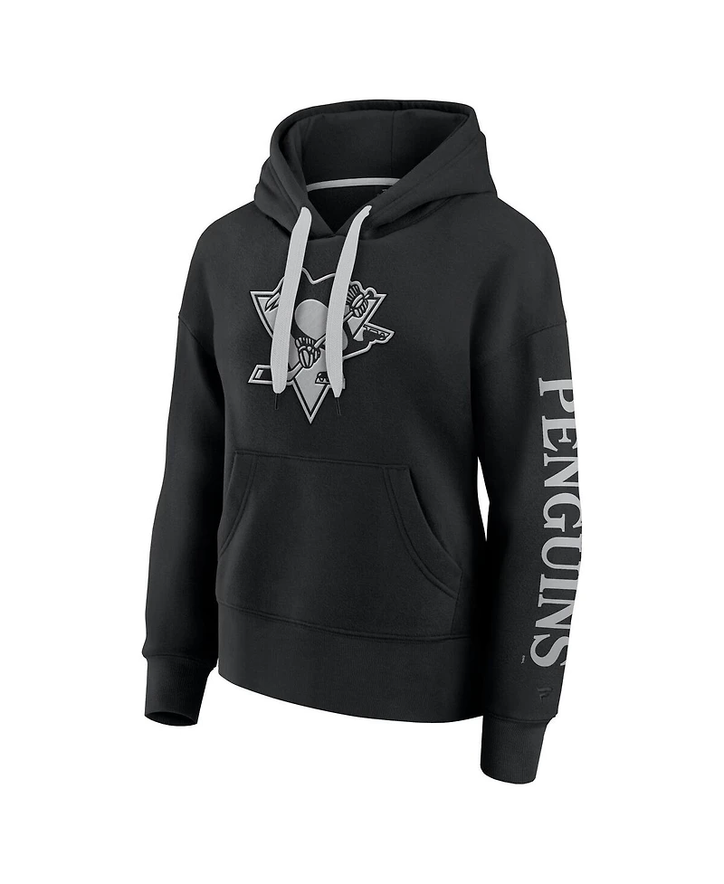 Fanatics Women's Black Pittsburgh Penguins Elements Next Pullover Hoodie