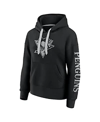 Fanatics Women's Black Pittsburgh Penguins Elements Next Pullover Hoodie