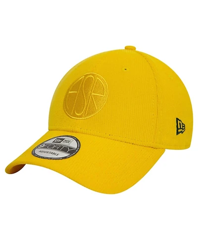New Era Men's Yellow As Roma Corduroy Tonal 9FORTY Adjustable Hat