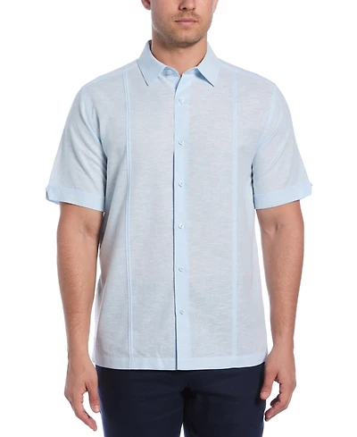 Cubavera Men's Classic-Fit Linen Blend Short Sleeve Button-Front Shirt