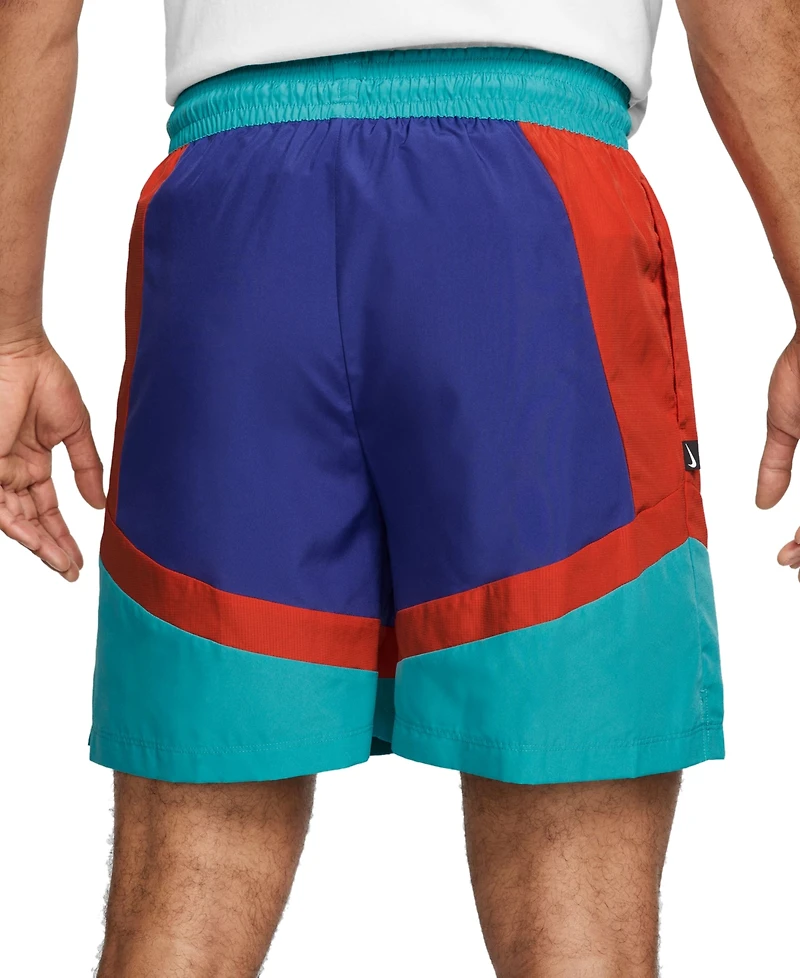 Nike Men's Icon Loose-Fit Colorblocked 6" Basketball Shorts