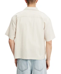 Cotton On Men's Riviera Box Fit Short Sleeve Shirt