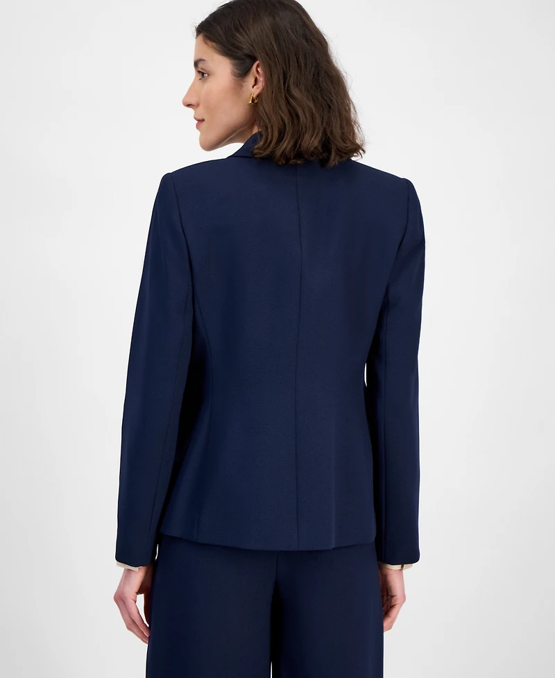 Tahari Asl Women's Petite Peak-Lapel Button-Cuff Jacket