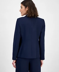 Tahari Asl Women's Petite Peak-Lapel Button-Cuff Jacket