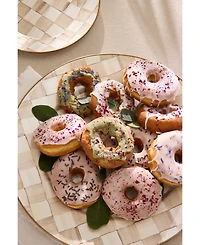 Mackenzie-Childs Mocha Check Salad Plate