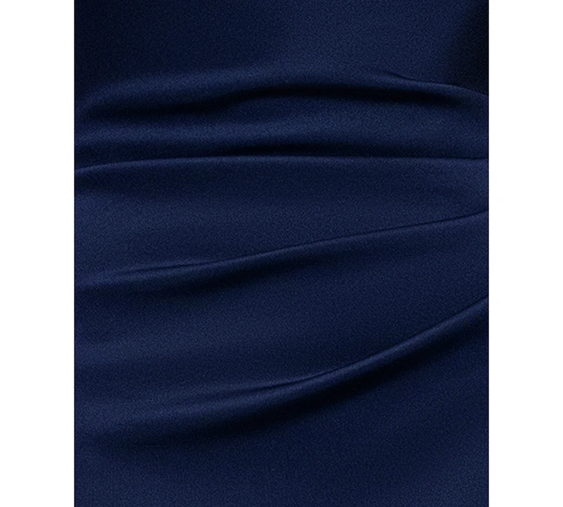 Xscape Petite Ruffled Halter Gown