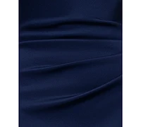 Xscape Petite Ruffled Halter Gown