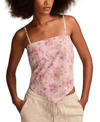 Lucky Brand Women's Hanky-Hem Scarf Top