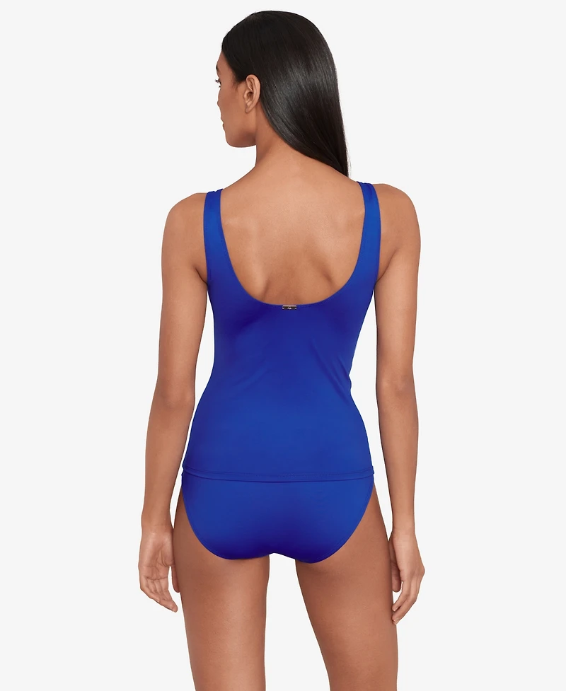 Lauren Ralph Lauren Beach Club Solid Ruffle Tankini Top