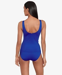Lauren Ralph Lauren Beach Club Solid Ruffle Tankini Top