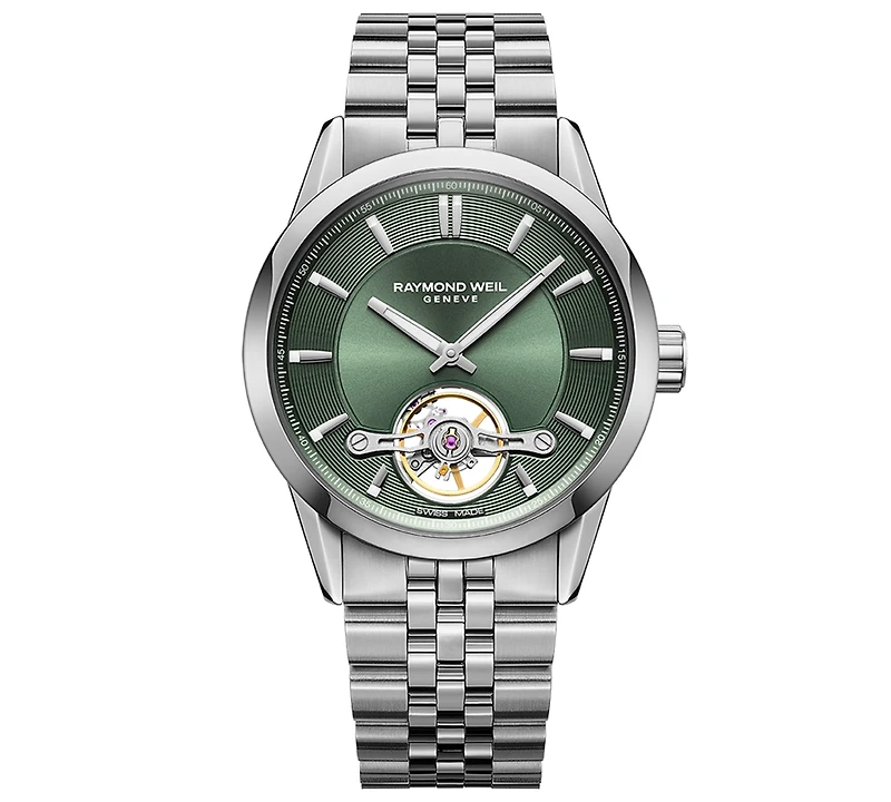 Raymond Weil Men's Swiss Automatic Freelancer Stainless Steel Bracelet Watch 43mm