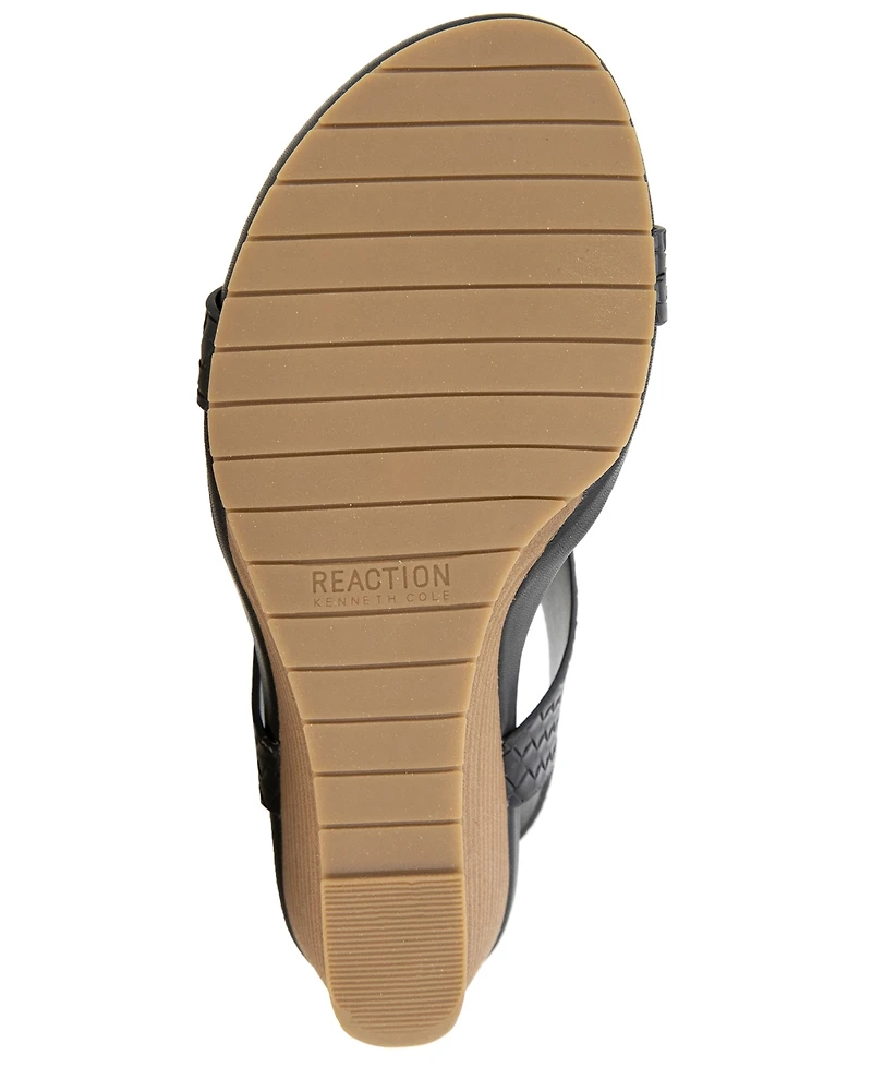 Kenneth Cole Reaction Women's Greatly Thong Almond Toe Wedge Sandals