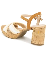 Kenneth Cole Reaction Women's Reeva Raffia Platform Dress Sandals