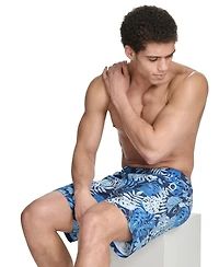 Calvin Klein Men's Regular-Fit Quick-Dry 5" Swim Trunks with Compression Short Liner