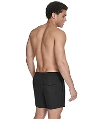 Calvin Klein Men's Core Euro Regular-Fit Quick-Dry 5" Swim Trunks with Compression Short Liner