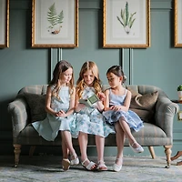 Hope & Henry Toddler Girls Heirloom Sleeveless Special Occasion Sundress with Bow Back Detail and Embroidery