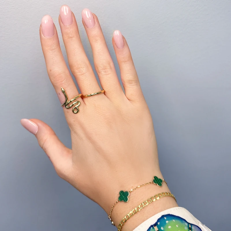 The Lovery Golden Snake Ring 14K Gold