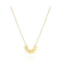 The Lovery Gold Sunburst Necklace 14K Gold